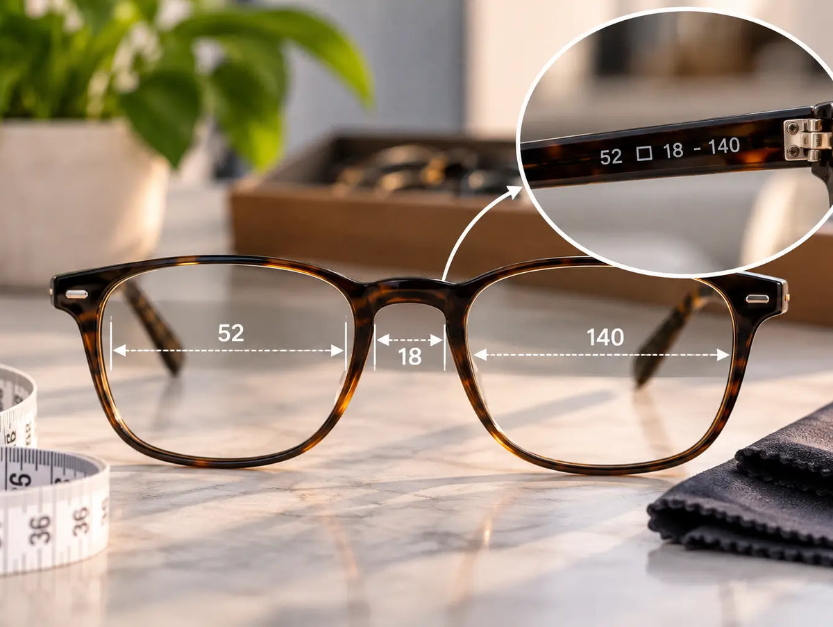 How to Measure Eyeglasses Size