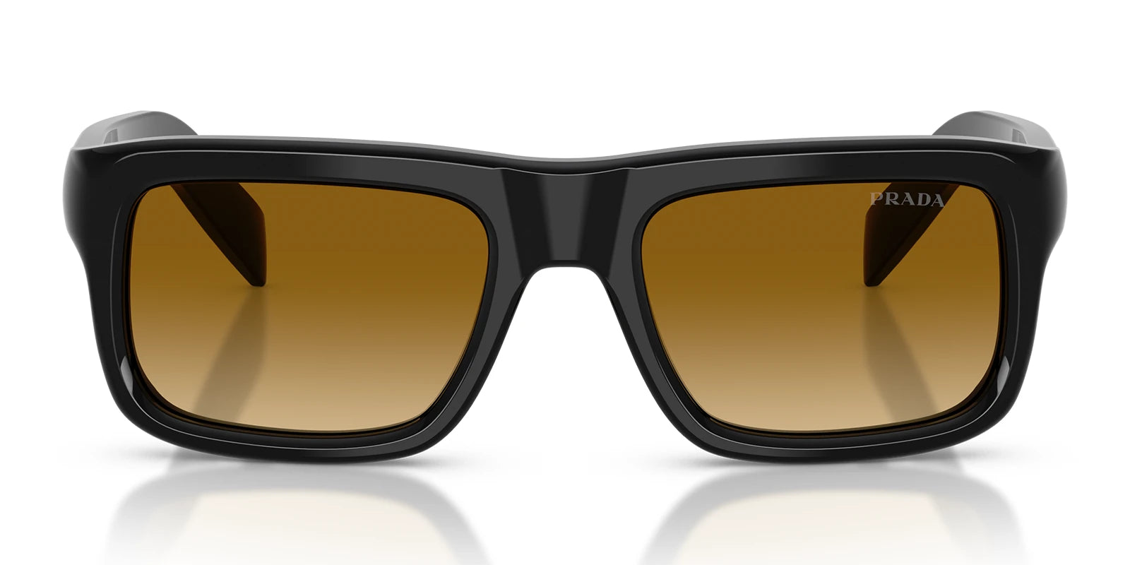 PRADA PRD11S-Black With Yellow Lenses