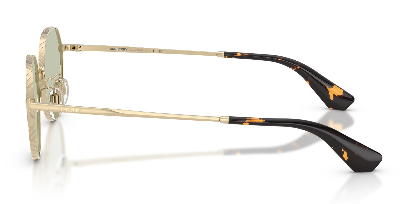 Burberry BE3173-Gold With Green Lenses