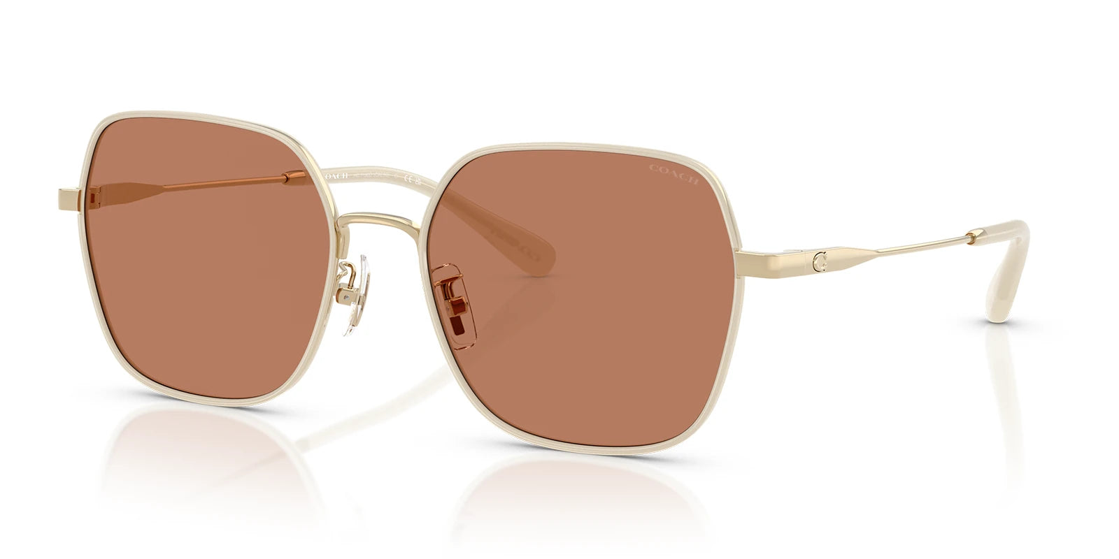 COACH HC7180-Gold With Brown Lenses