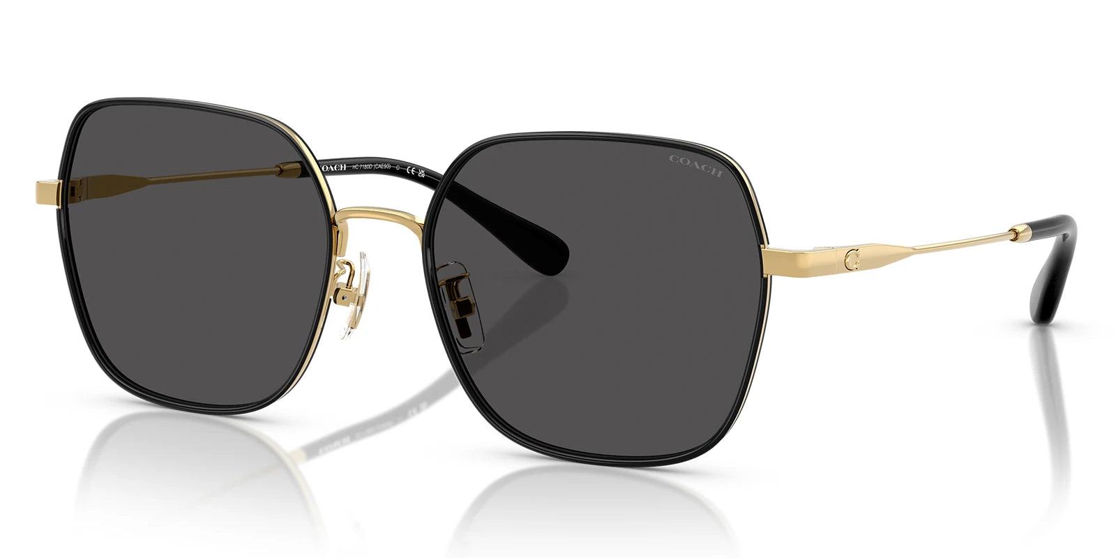 COACH HC7180-Gold With Grey Lenses