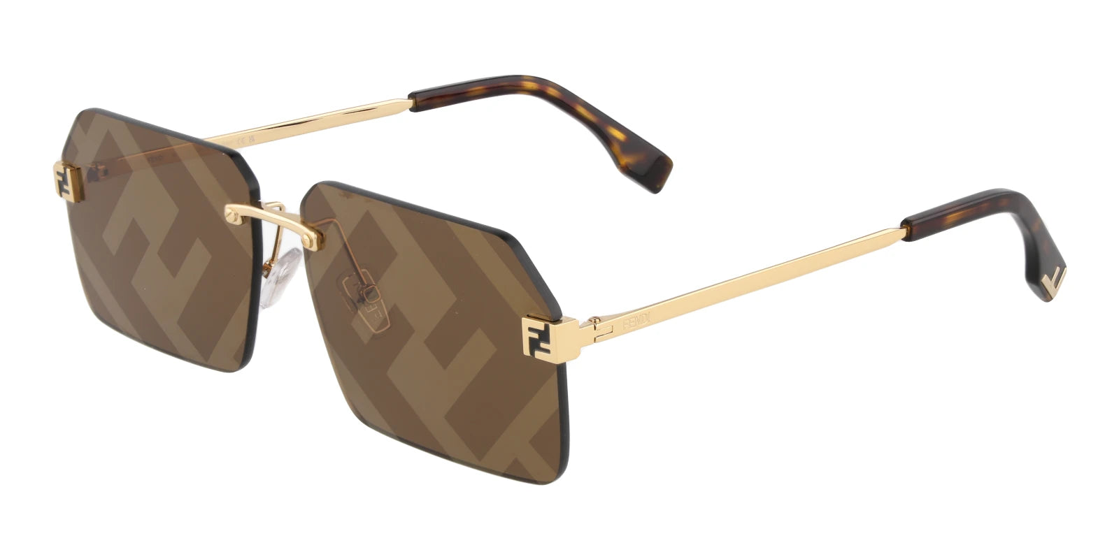 Fendi FE4004-Gold With Brown Lenses