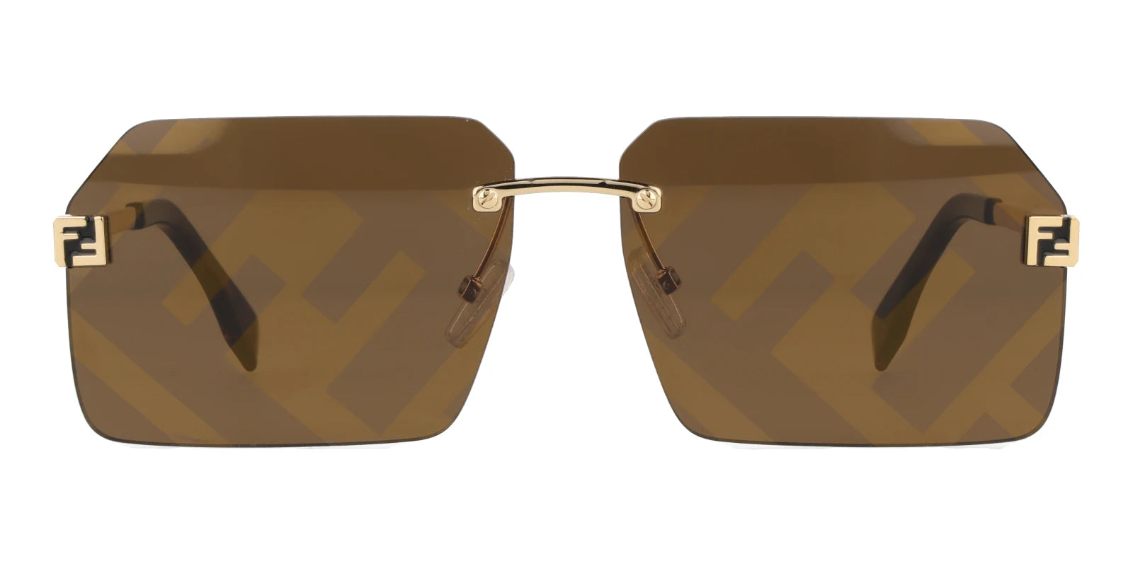 Fendi FE4004-Gold With Brown Lenses