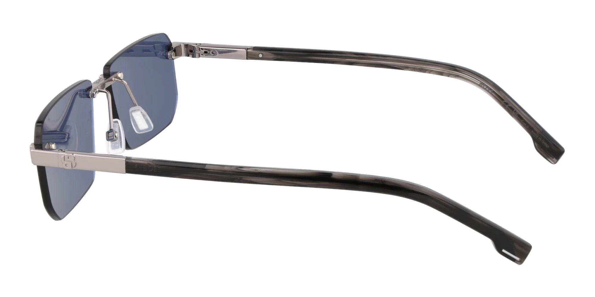 Hugo BOSS 1918-Gunmetal With Blue Lenses