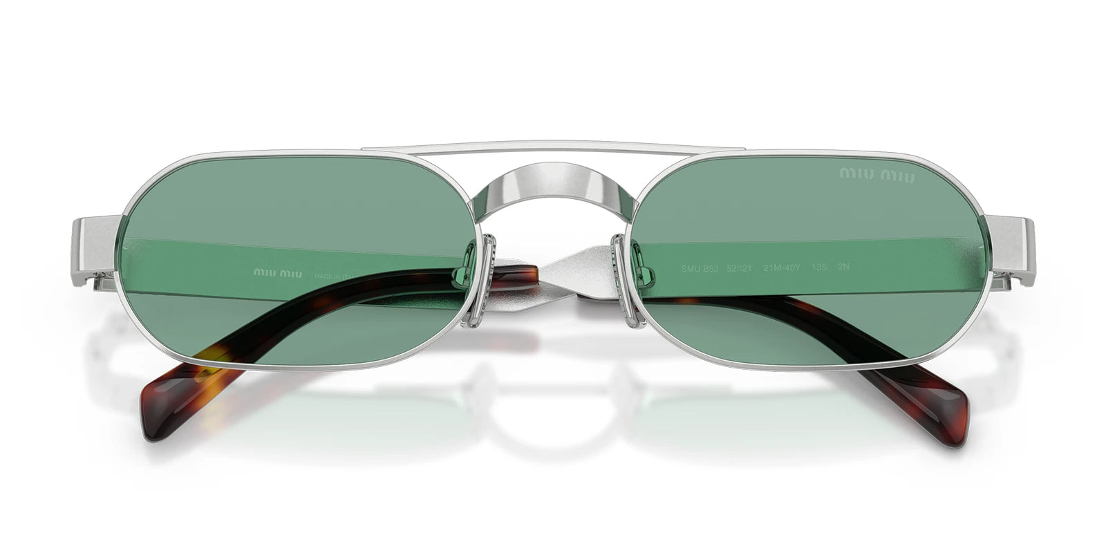 Miu Miu MUB52-Ancient Silver / Green