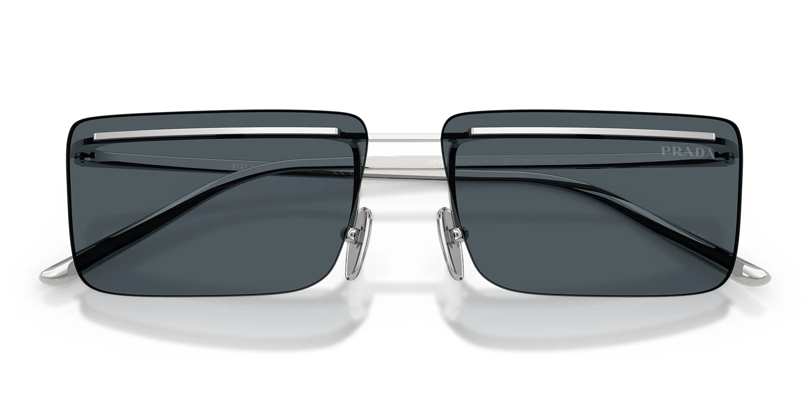 PRADA PRC53S-Silver With Blue Lenses