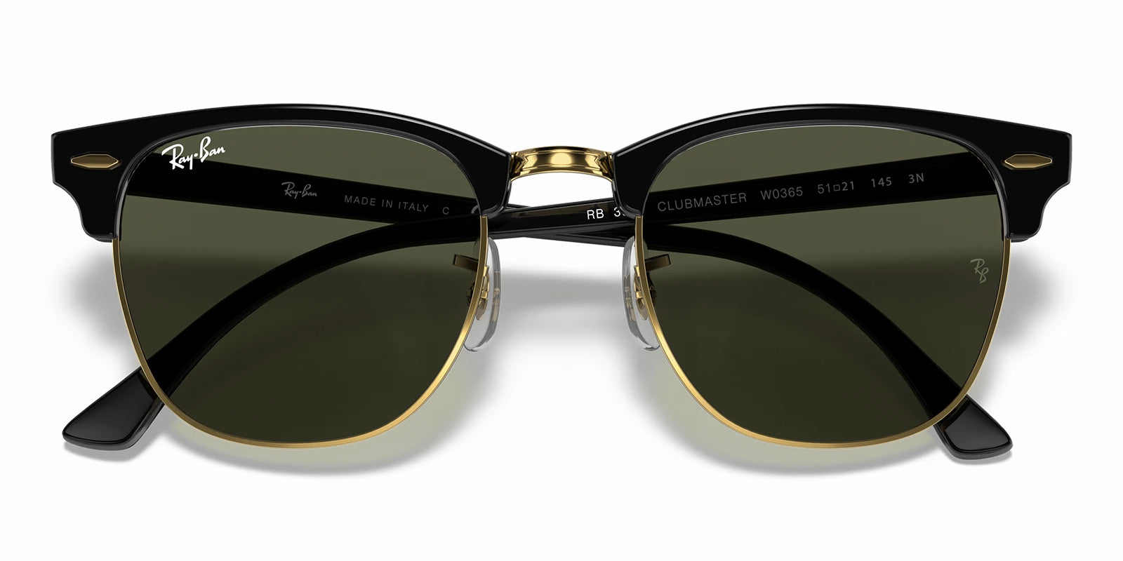 RayBan RB3016-Black With Green Lenses