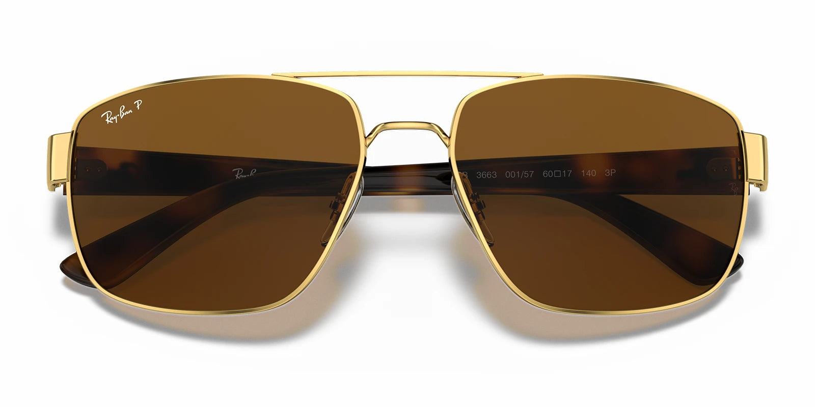 RayBan RB3663-Arista Gold / Brown Polarized