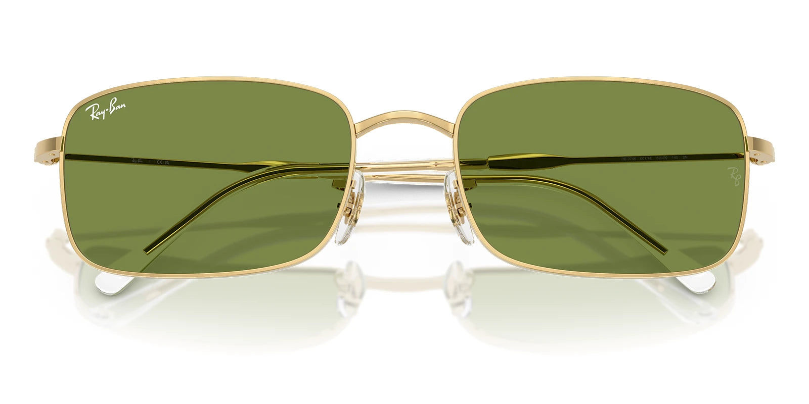RayBan RB3746-Gold With Green Lenses