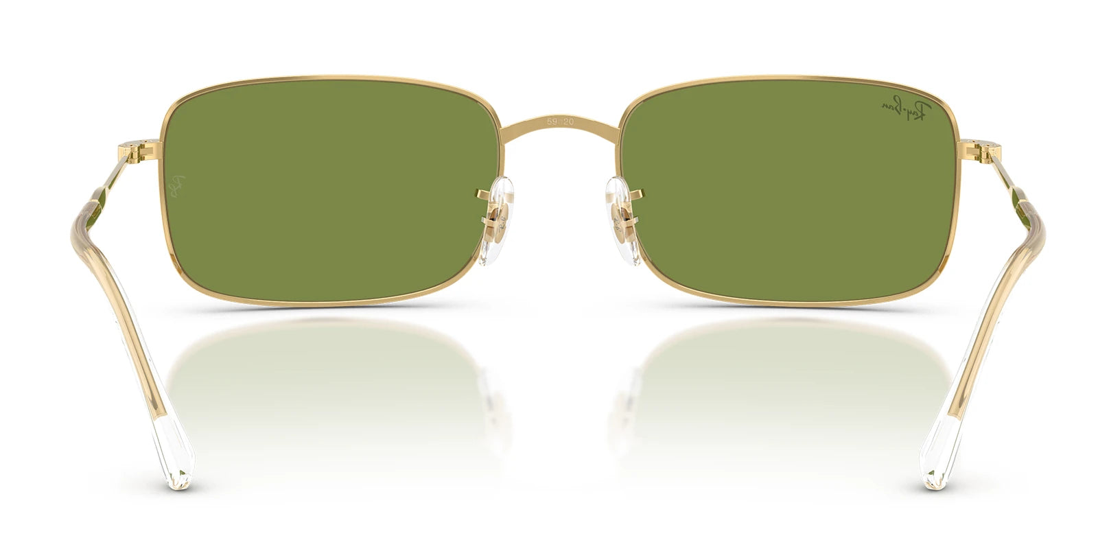 RayBan RB3746-Gold With Green Lenses