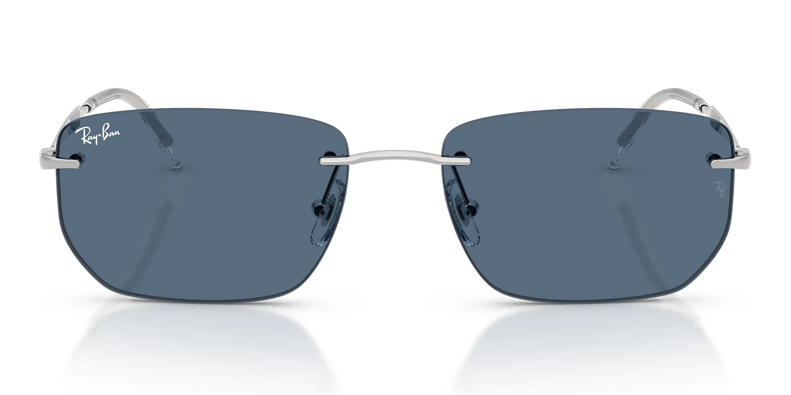 RayBan RB3768-Silver With Blue Lenses