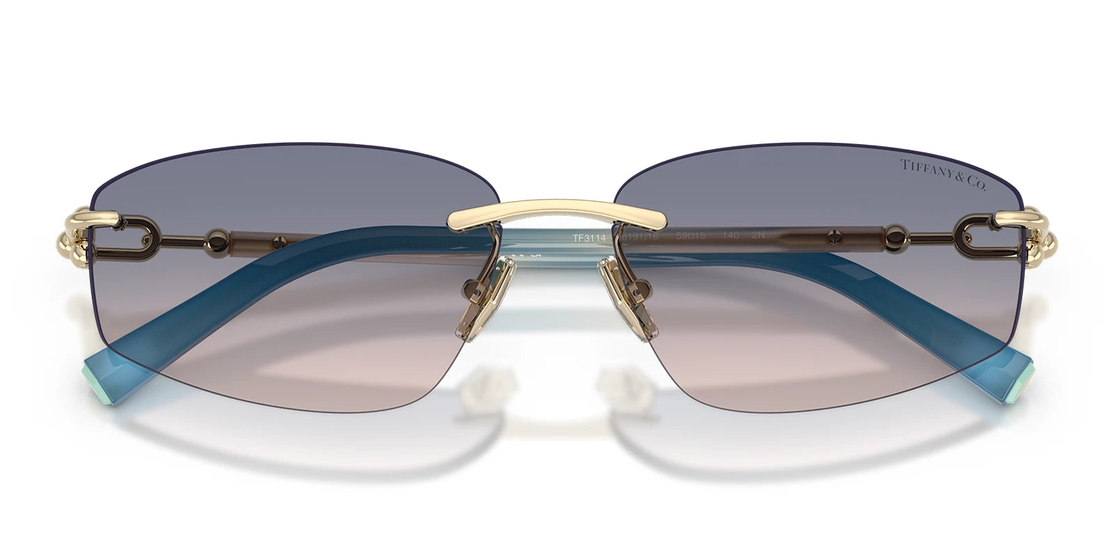 Tiffany TF3114-Gold / Brown Blue Gradient