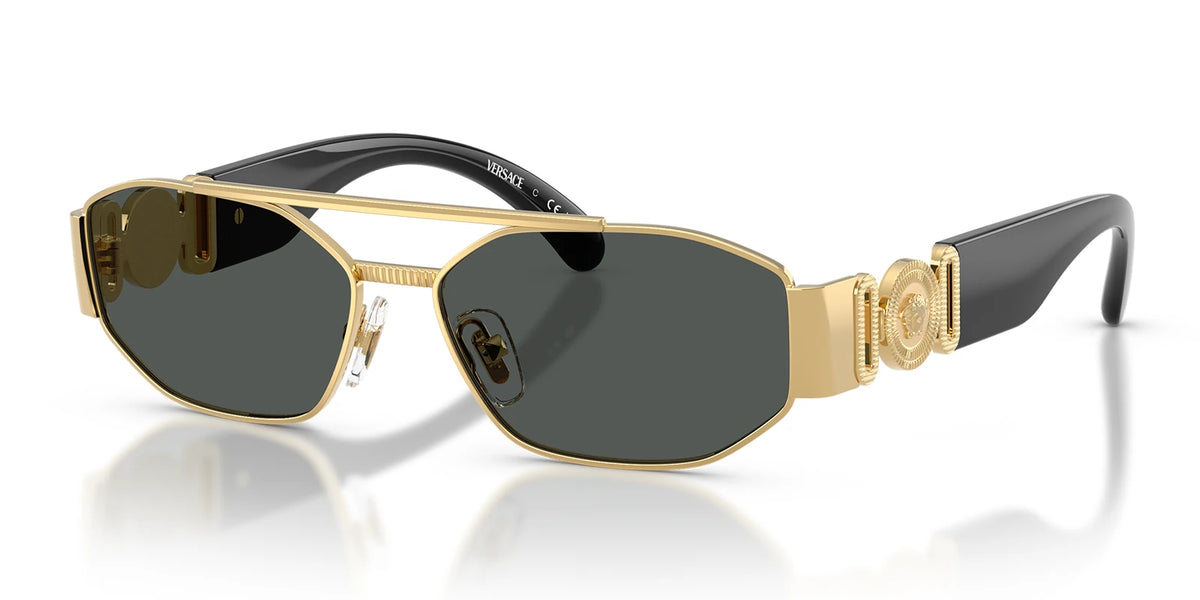 Versace VE2003-Gold With Grey Lenses