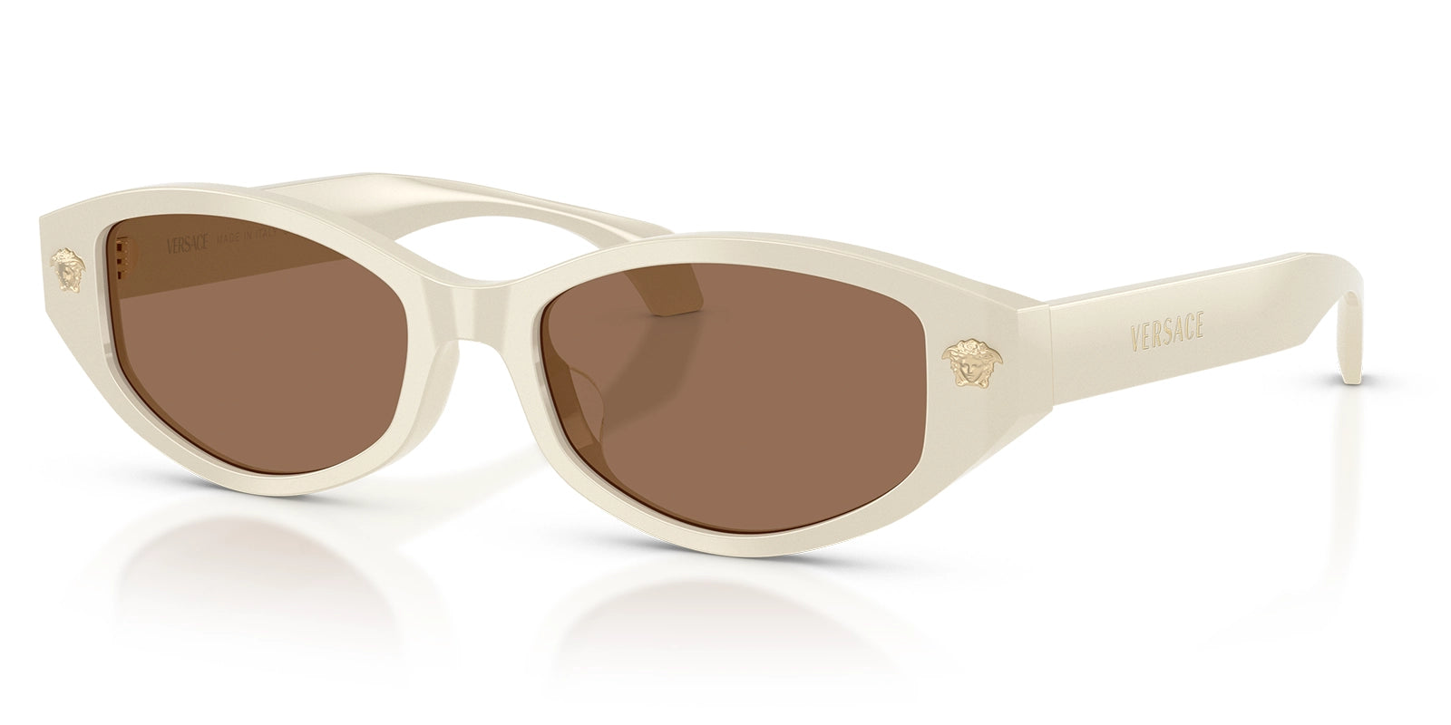 Versace VE4512-White With Brown Lenses