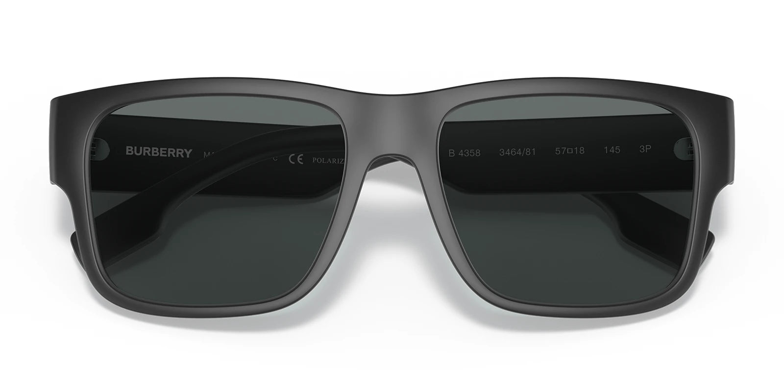 Burberry BE4358-Matte Black / Grey Polarized