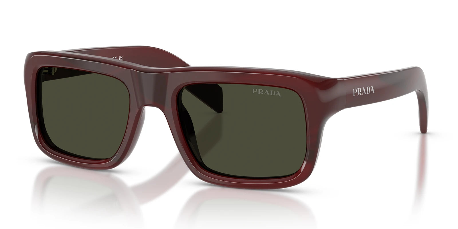 PRADA PRD11S-Pomegranate Tortoise / Green