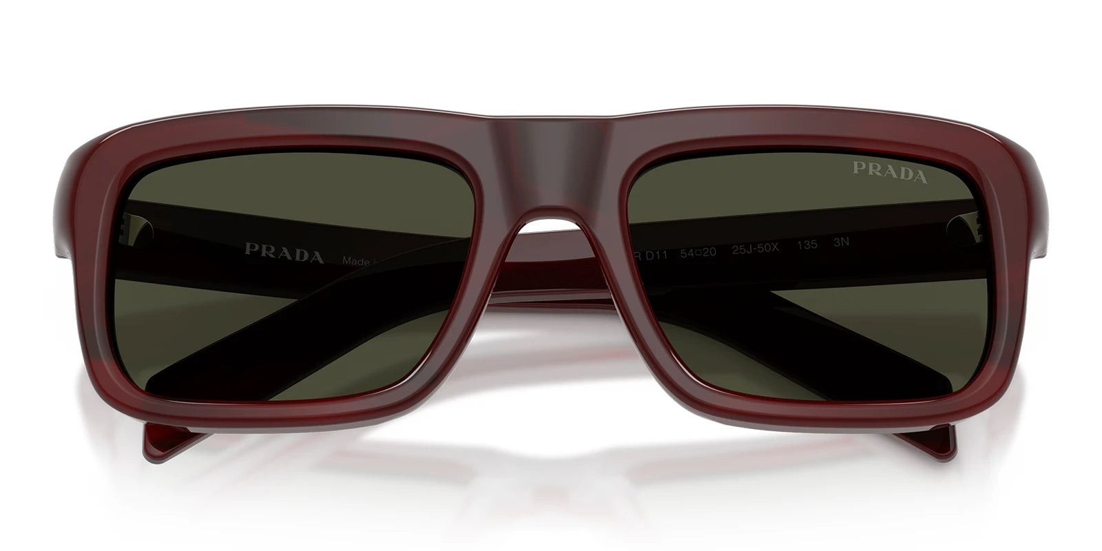 PRADA PRD11S-Pomegranate Tortoise / Green