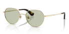 Burberry BE3173-Gold With Green Lenses