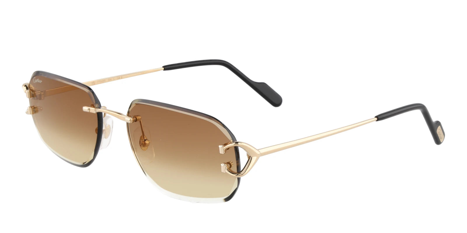 CARTIER CT0468-Gold / Brown gradient