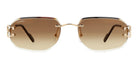 CARTIER CT0468-Gold / Brown gradient