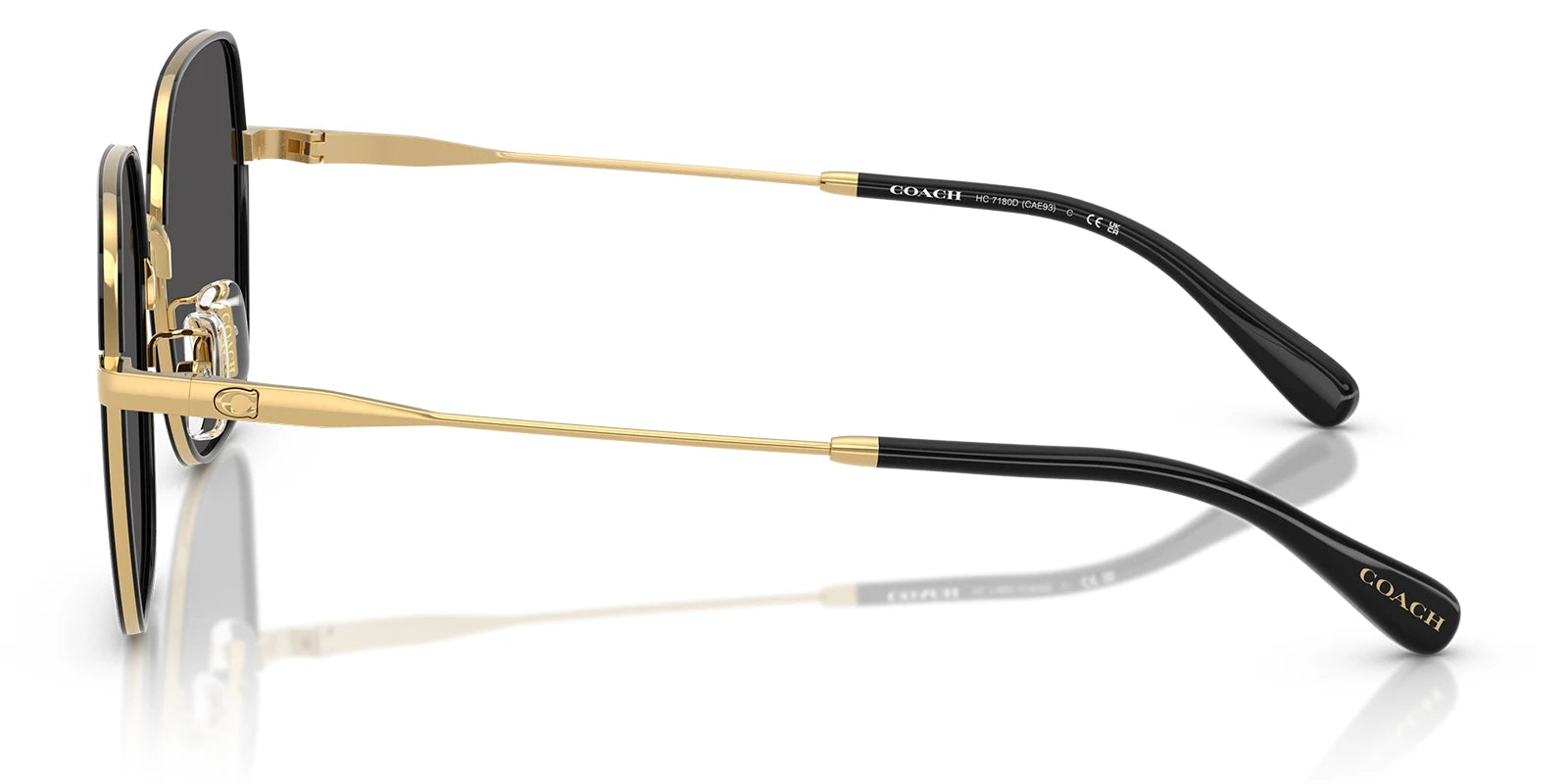 COACH HC7180-Gold With Grey Lenses