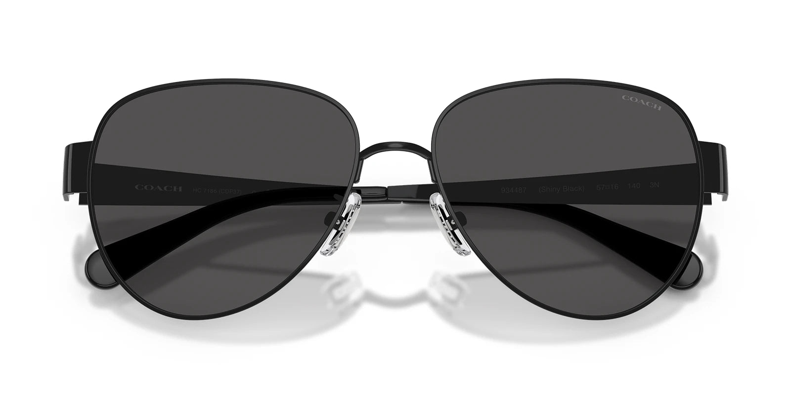 COACH HC7186- Black With Grey Lenses
