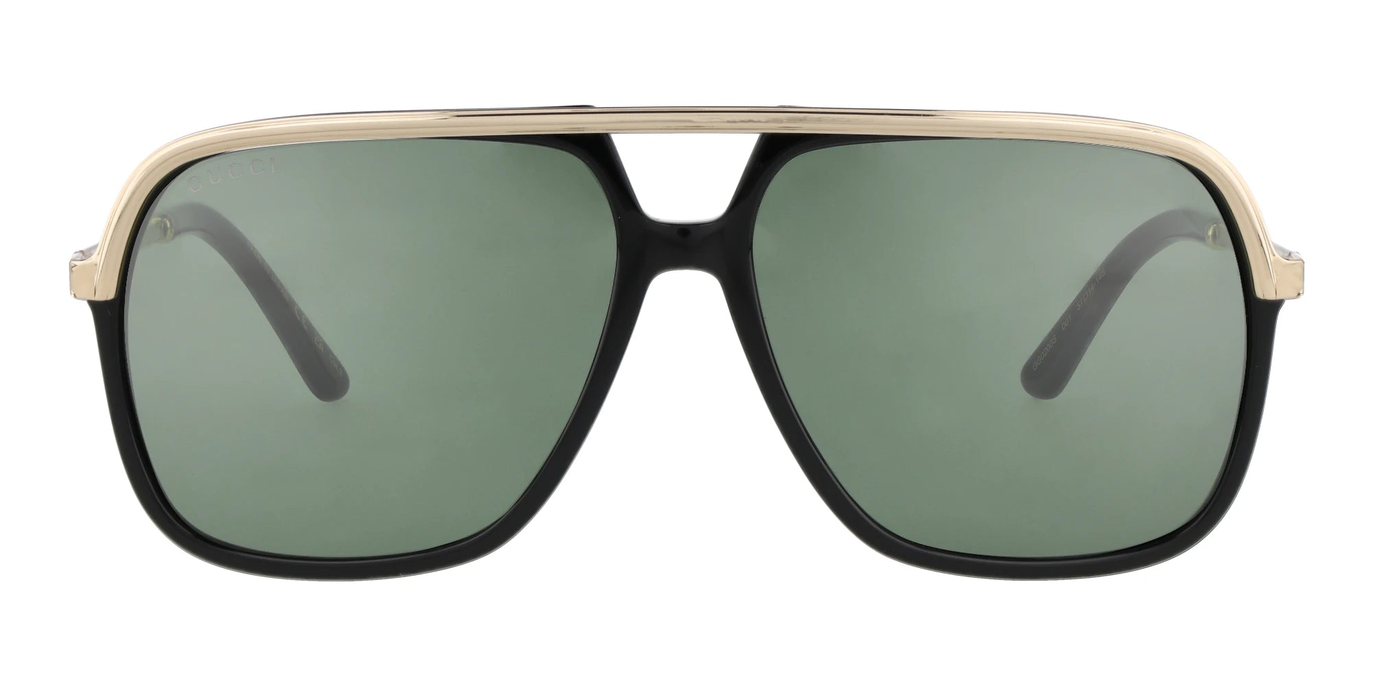 Gucci GG0200-Black With Green Lenses