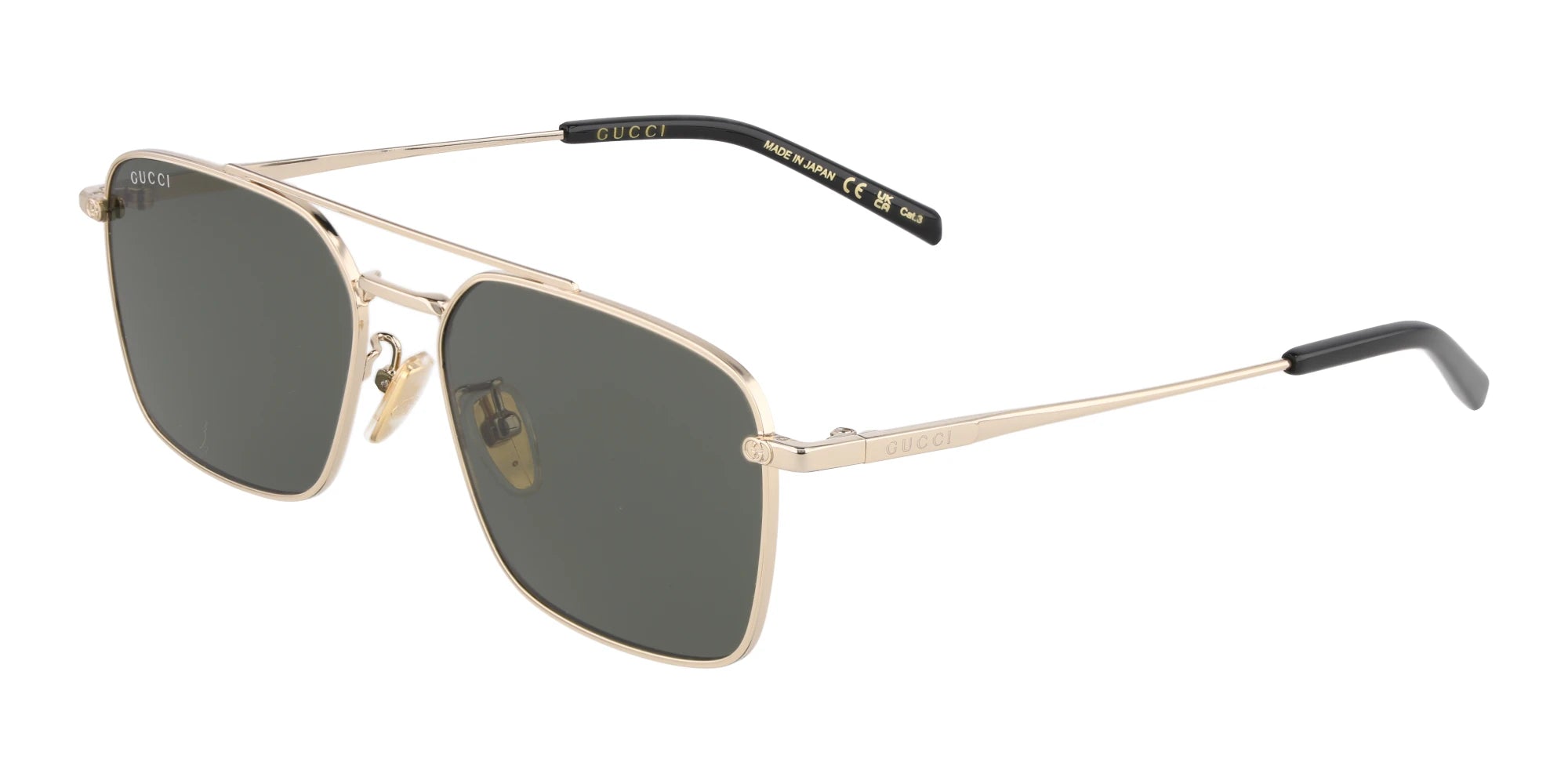 Gucci GG1957-Gold With Green Lenses