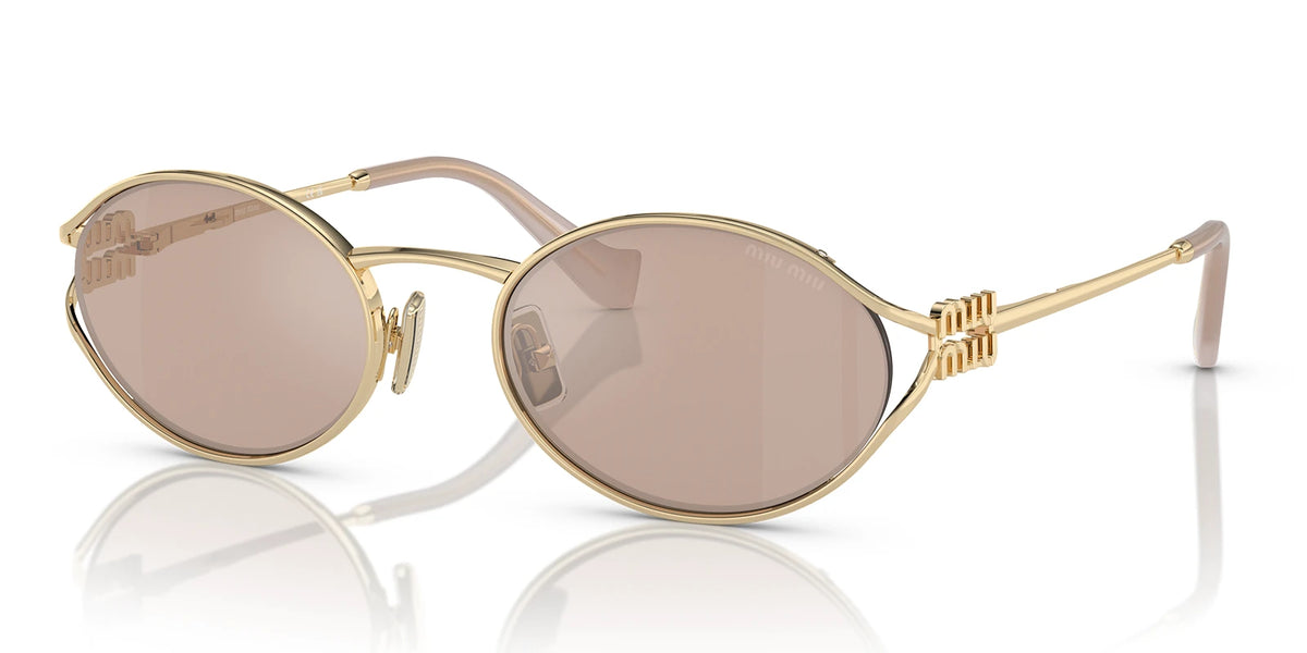 Miu Miu MU52Y-Gold With Brown Lenses