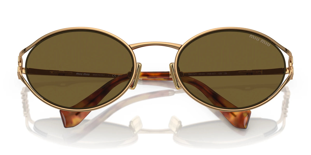 Miu Miu MU52Y-Gold With Green Lenses