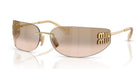 Miu Miu MU A51S-Gold With Brown Lenses
