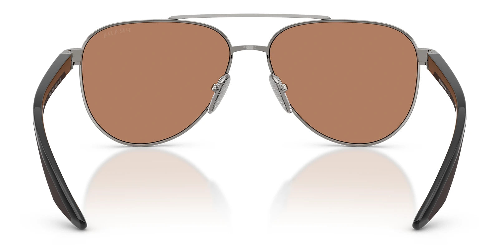 PRADA LINEA ROSSA PSA52S-Gunmetal with Brown Lenses