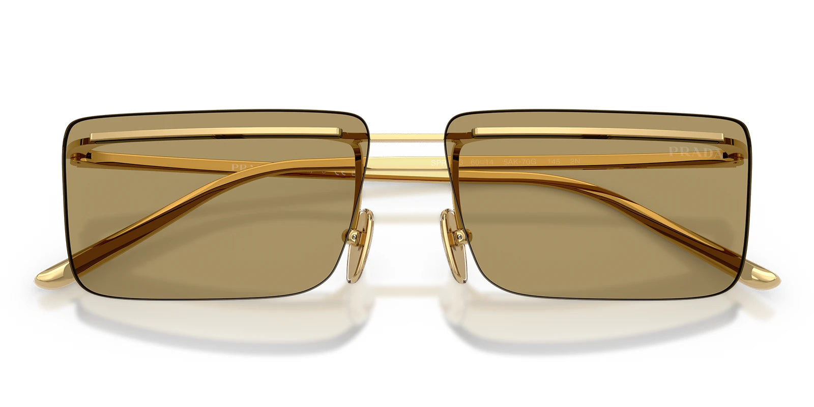 PRADA PRC53S-Gold With Brown Lenses
