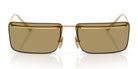 PRADA PRC53S-Gold With Brown Lenses