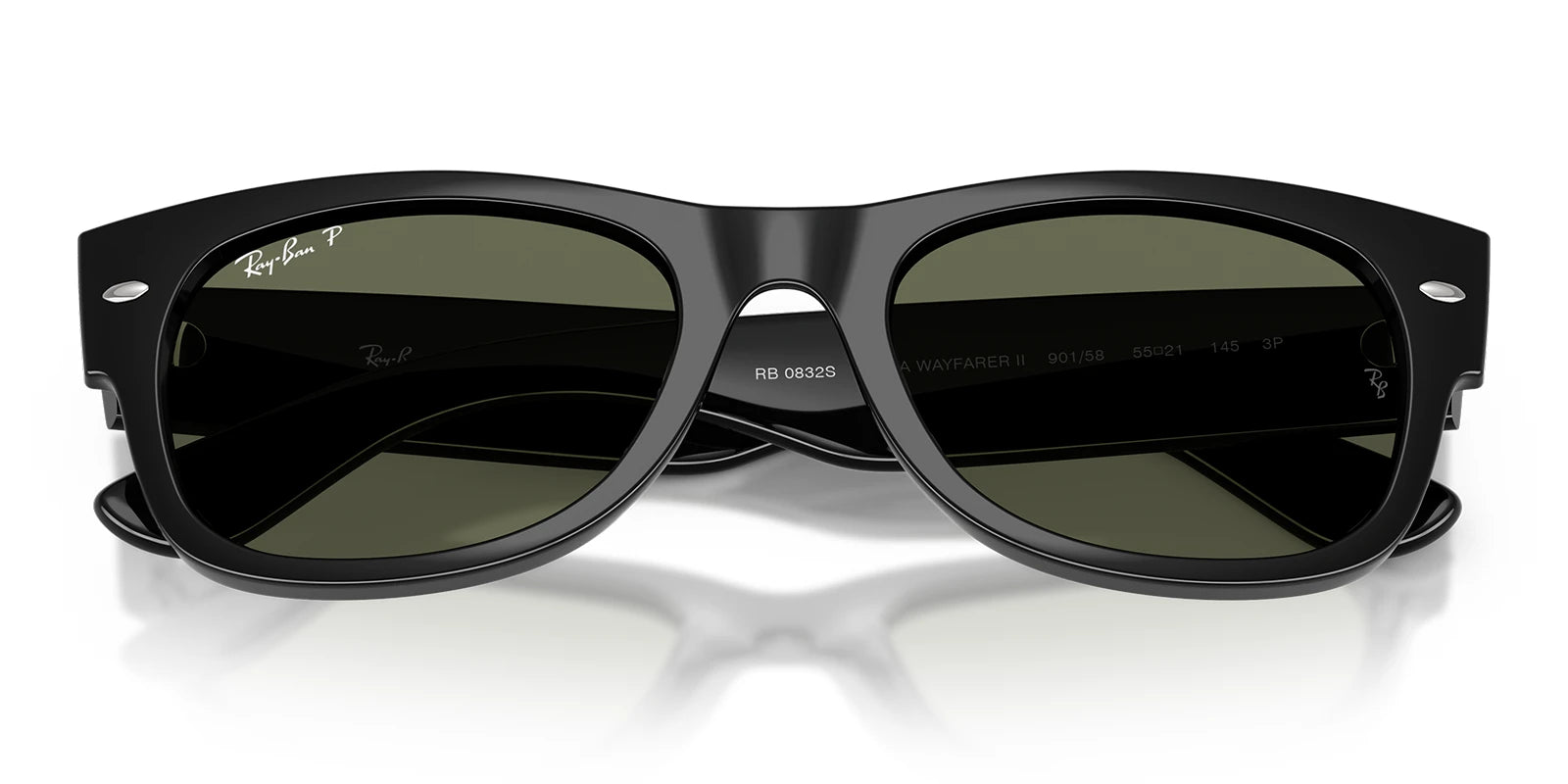 RayBan RB0832-Black / G-15 Green Polarized