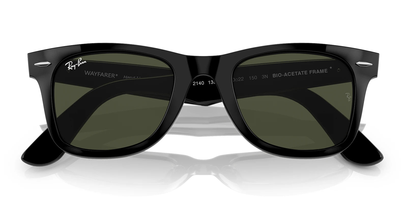 RayBan RB2140-Black With Green Lenses