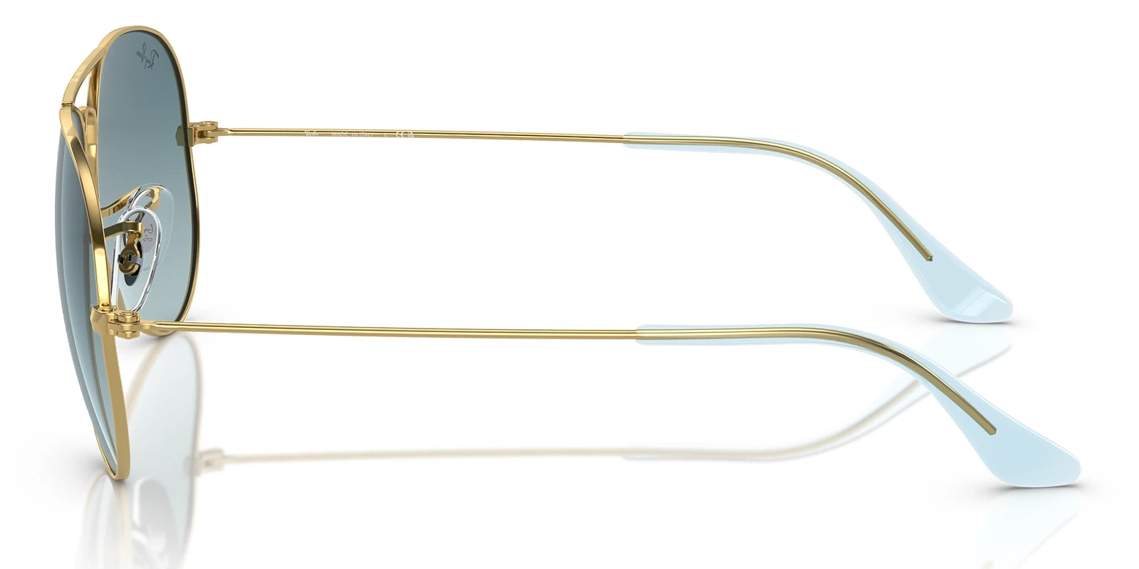 RayBan RB3025-Gold With Blue Lenses