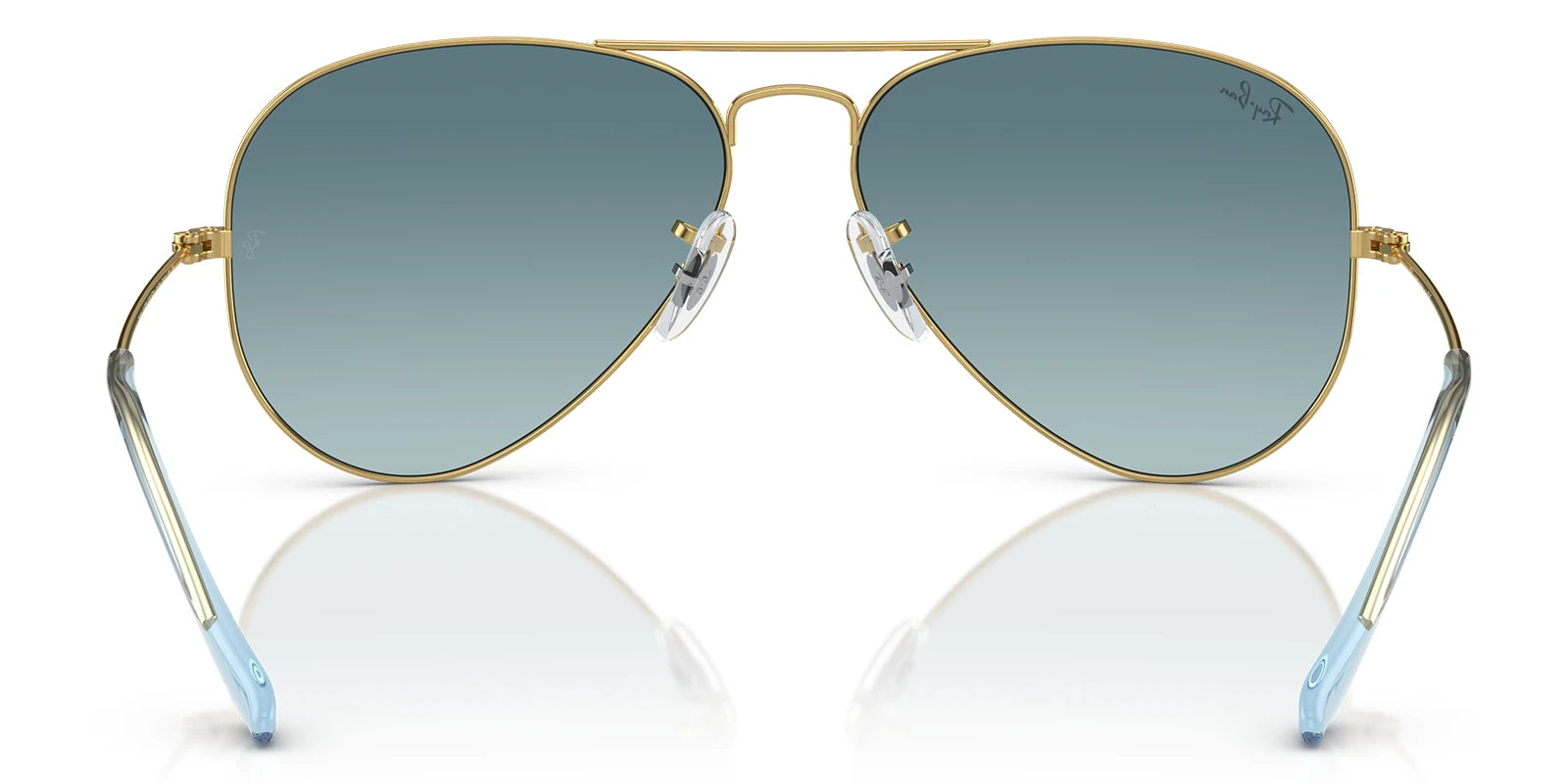 RayBan RB3025-Gold With Blue Lenses