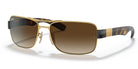 RayBan RB3522-Arista Gold / Light brown