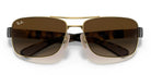 RayBan RB3522-Arista Gold / Light brown