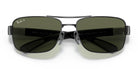 RayBan RB3522-Gunmetal / G-15 Green