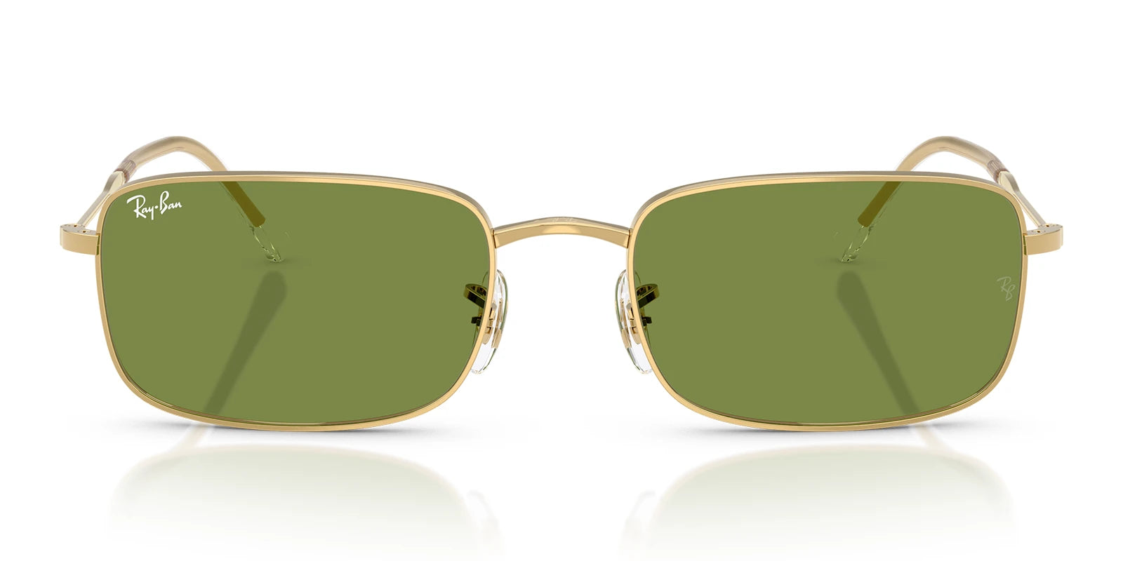 RayBan RB3746-Gold With Green Lenses