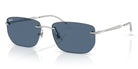 RayBan RB3768-Silver With Blue Lenses