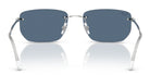 RayBan RB3768-Silver With Blue Lenses
