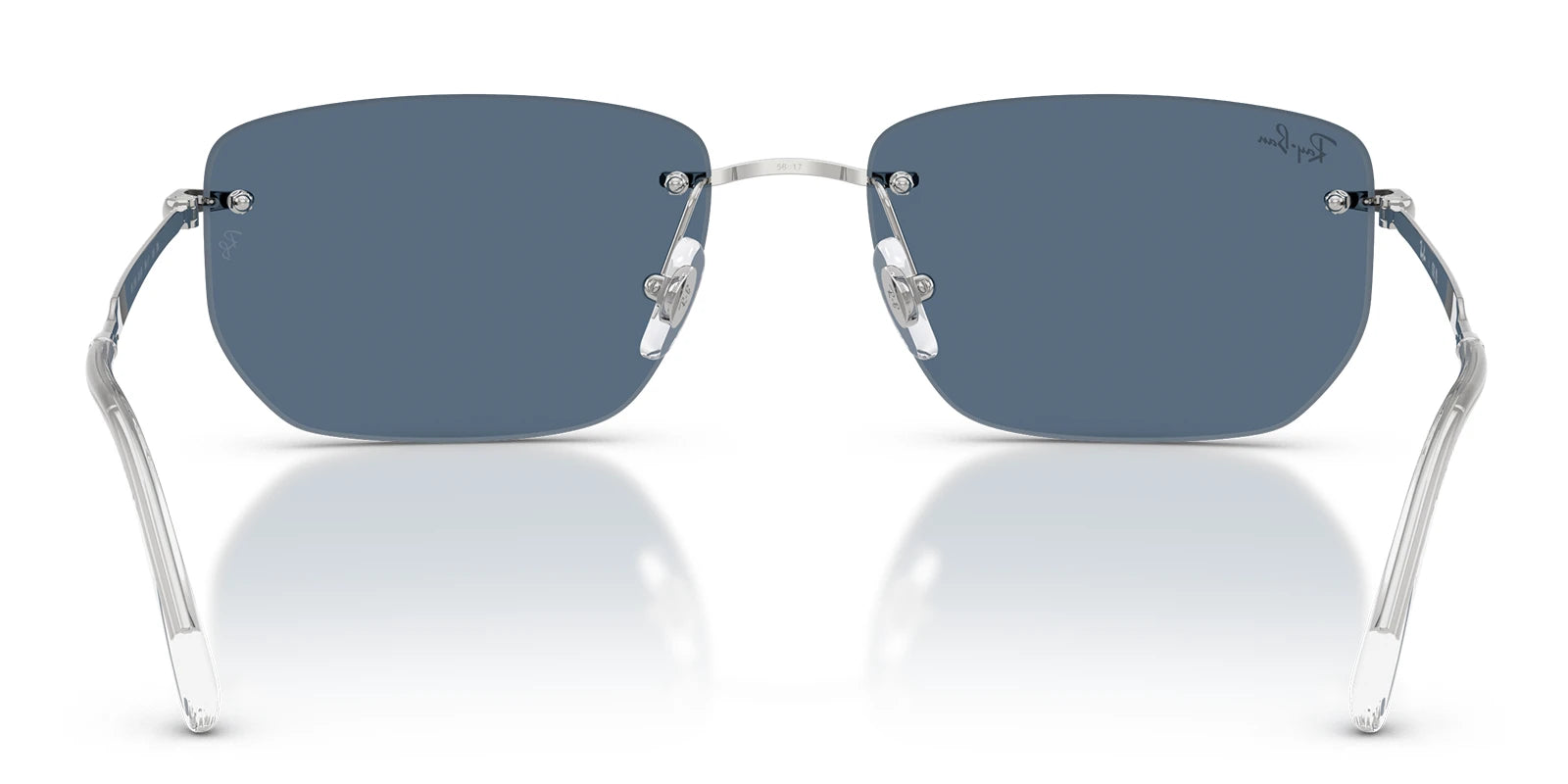 RayBan RB3768-Silver With Blue Lenses