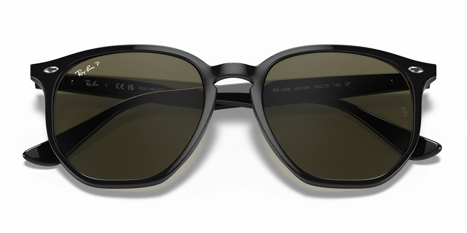 RayBan RB4306-Black / G-15 Green Polarized