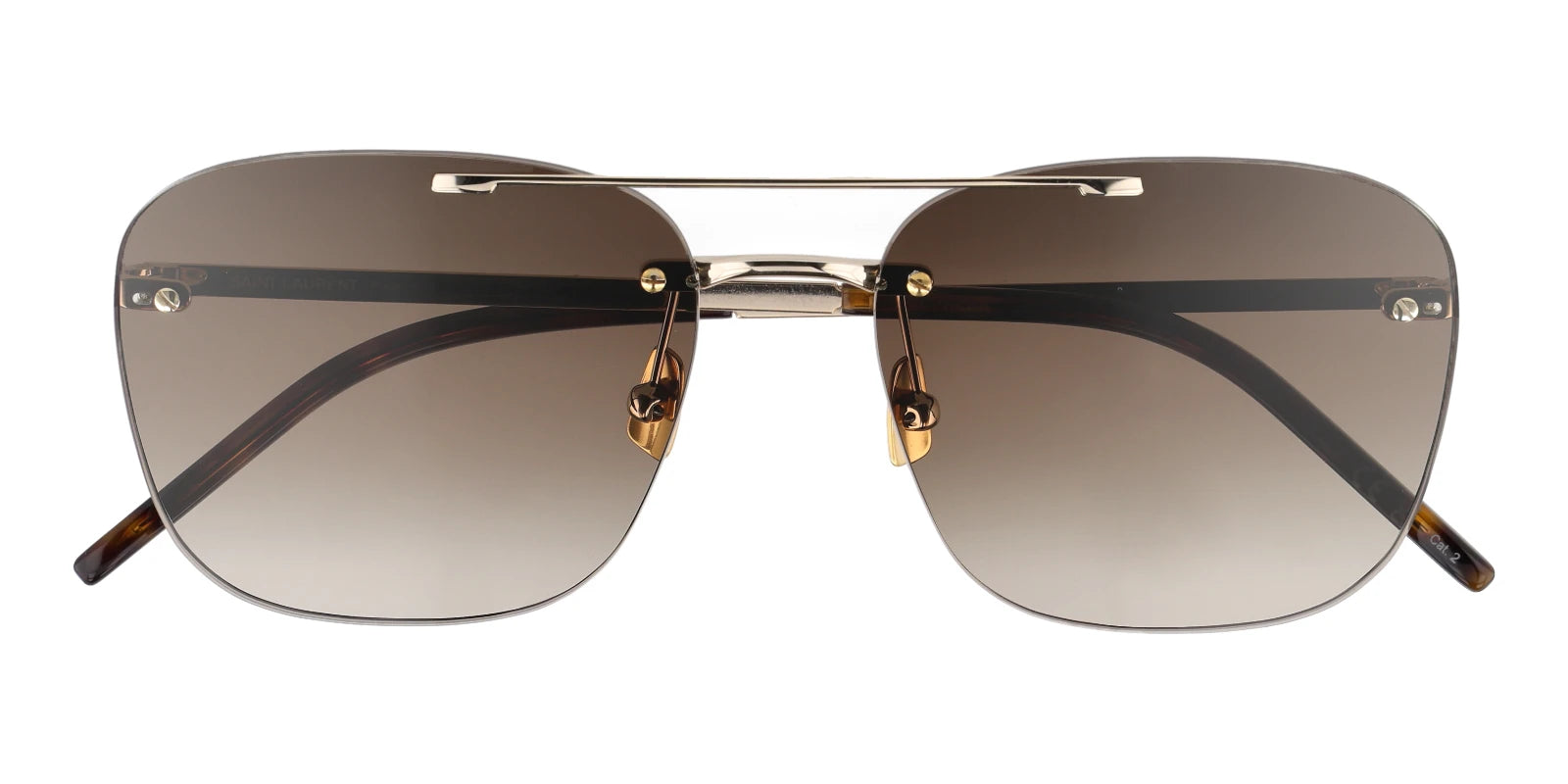 Saint Laurent SL309-Gold With Brown Lenses