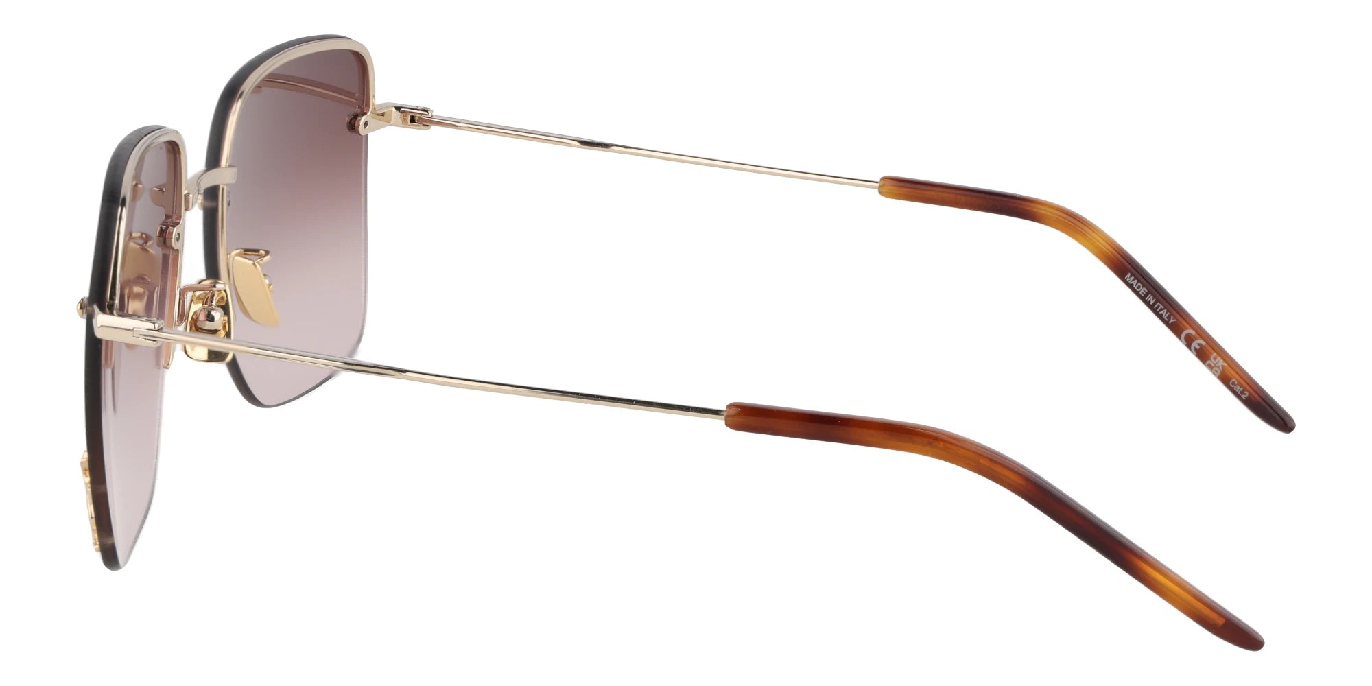 Saint Laurent SL312-Pale Gold / Brown Gradient