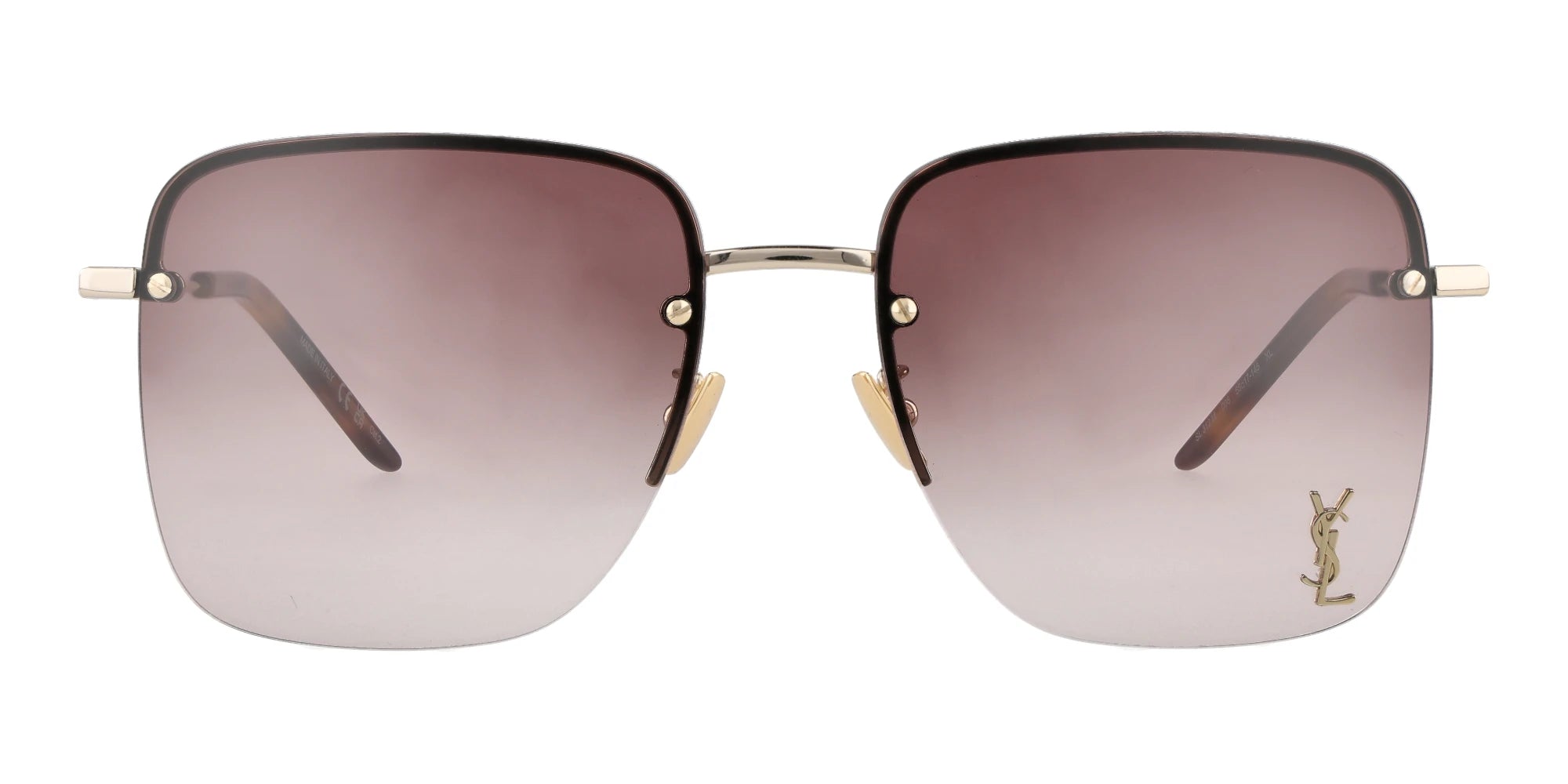 Saint Laurent SL312-Pale Gold / Brown Gradient
