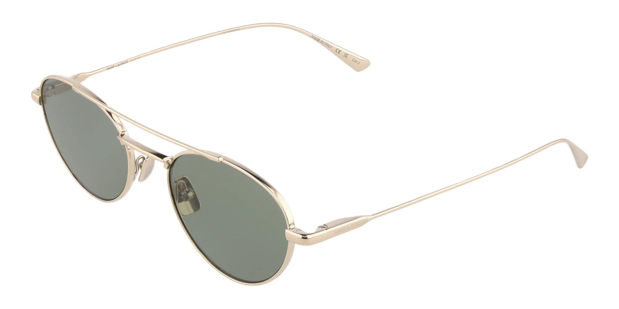 Saint Laurent SL97-Gold With Green Lenses
